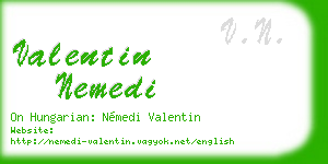 valentin nemedi business card
